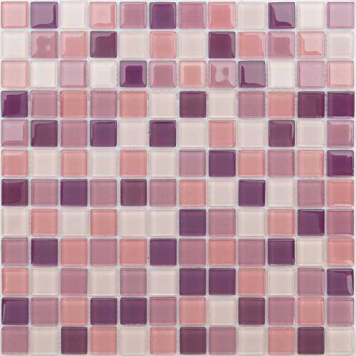 Фото Мозаика стеклянная Caramelle Acquarelle Lavander 23х23 (298х298х4 мм)