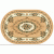 Ковер Merinos Laguna 5444 BEIGE ОВАЛ 1,00*2,00