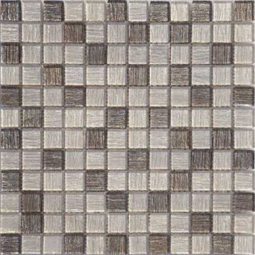 Фото Мозаика стеклянная Caramelle Silk Way Golden Tissue 23х23 (298х298х4 мм)