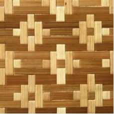 Стеновые бамбуковые панели Цветы белые 2440*1220 мм (двухслойные)