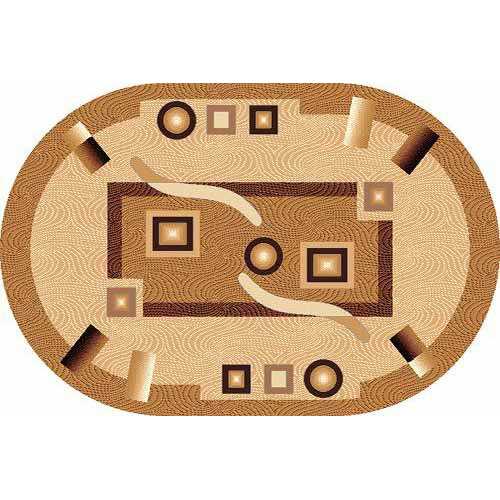 Фото Ковер Merinos Laguna d043 BEIGE ОВАЛ 1,50*4,00