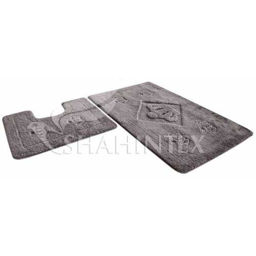 Фото Набор ковриков Shahintex PP Lux Серый 50 (60x100+60x50 см)