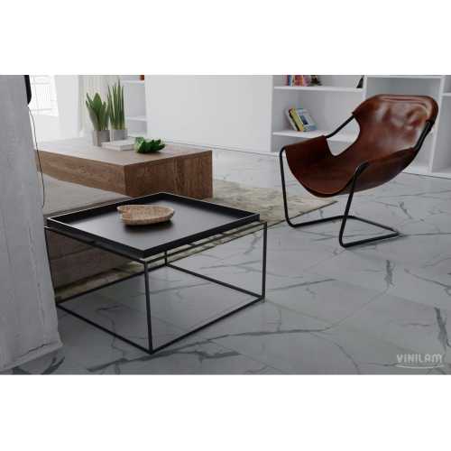 Фото Плитка ПВХ Vinilam Ceramo Stone Греческий мрамор 87999, 43 класс (940х470х6.0 мм)