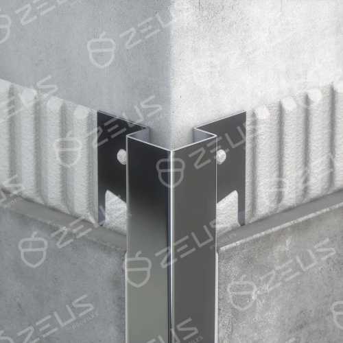 Фото Антивандальный профиль для керамической плитки ZCP 8/20, длина 2700 мм